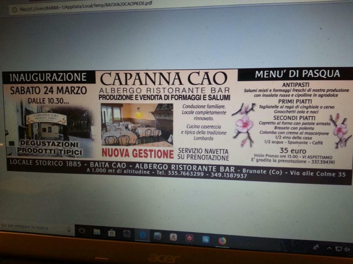 Capanna C.A.O. Hotel Brunate Luaran gambar